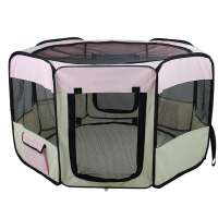 Lightweight Puppy Dog Pen Kennel With Folding Design Easy Storage Exercise Pet Playpen